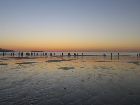 日出前的平潭龙凤头海滨
