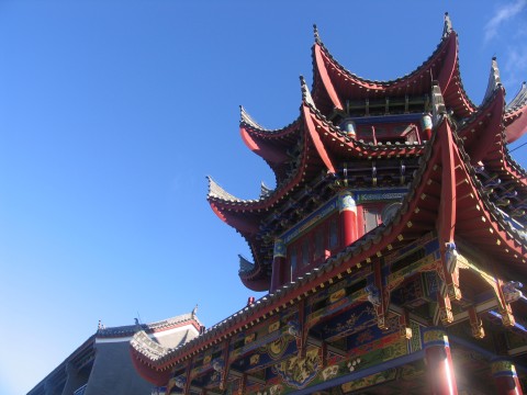 清晨的海坛古城