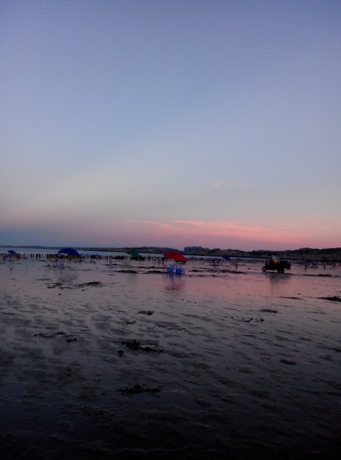 傍晚的平潭龙凤头海滨